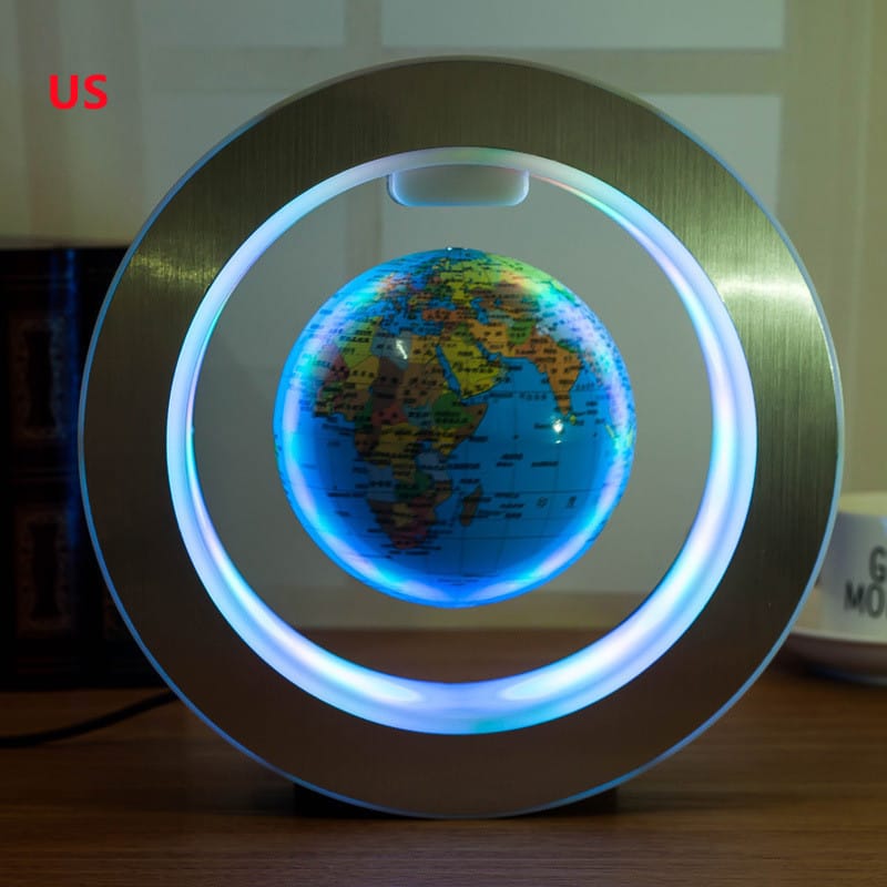 LED Floating Globe – Magnetic Levitating World Map - Image 3